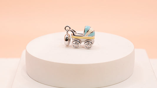 Sweet Blue Stroller Baby Charm