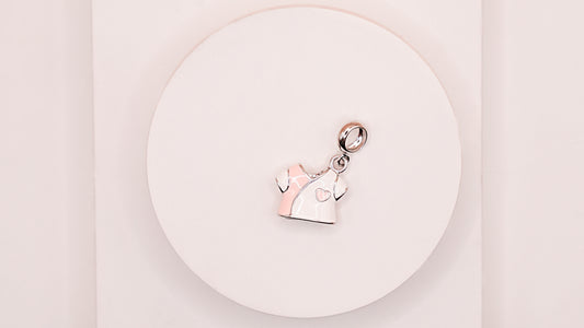 Baby Girl Cute Tee 925 Silver Pendant