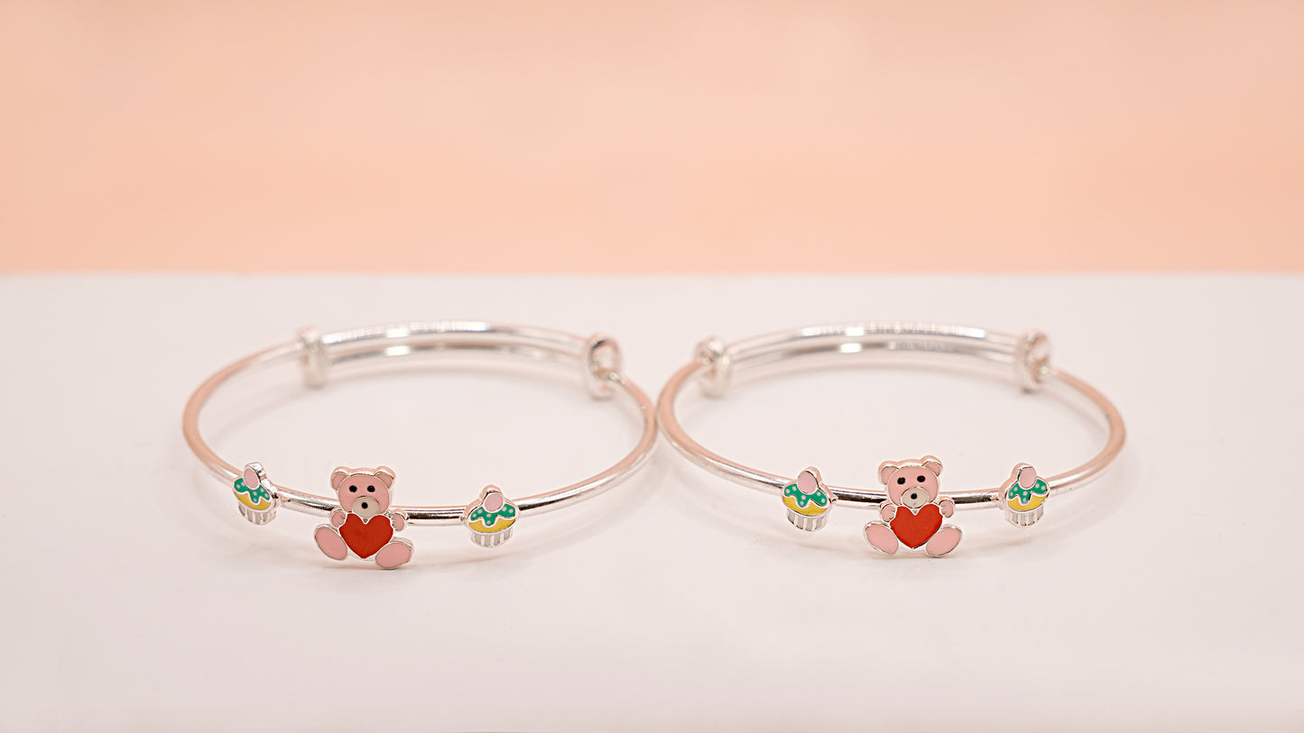 Teddy Cupcake Baby Bangle