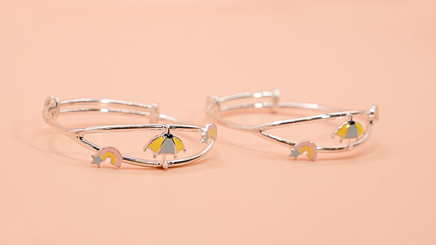 Rainbow Umbrella Baby Bangle