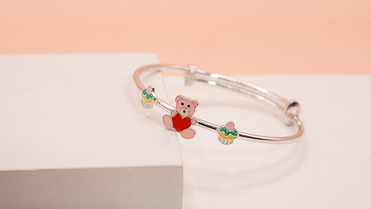 Teddy Cupcake Baby Bangle