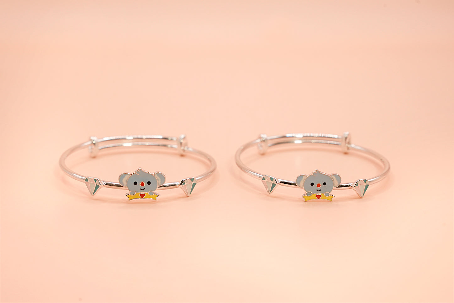 Elephant Diamond Baby Bangle