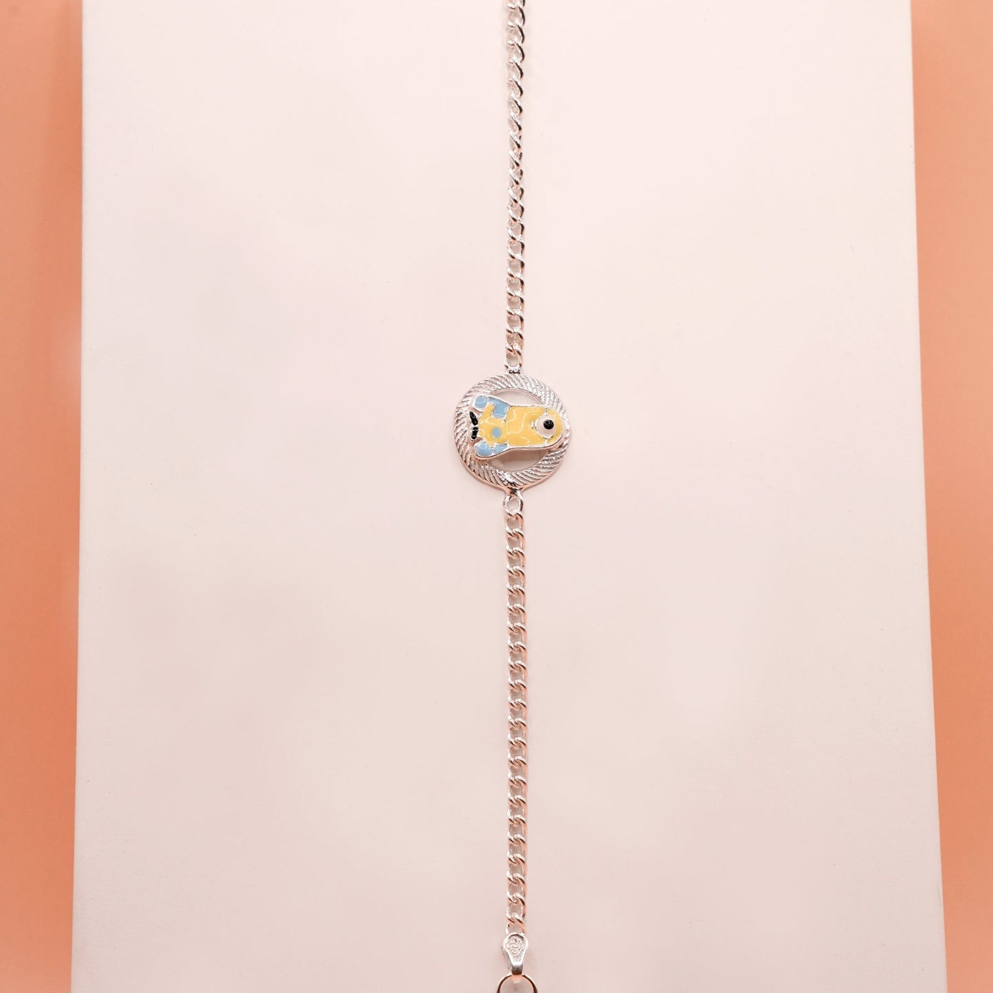 Minion Silver Chain Bracelet