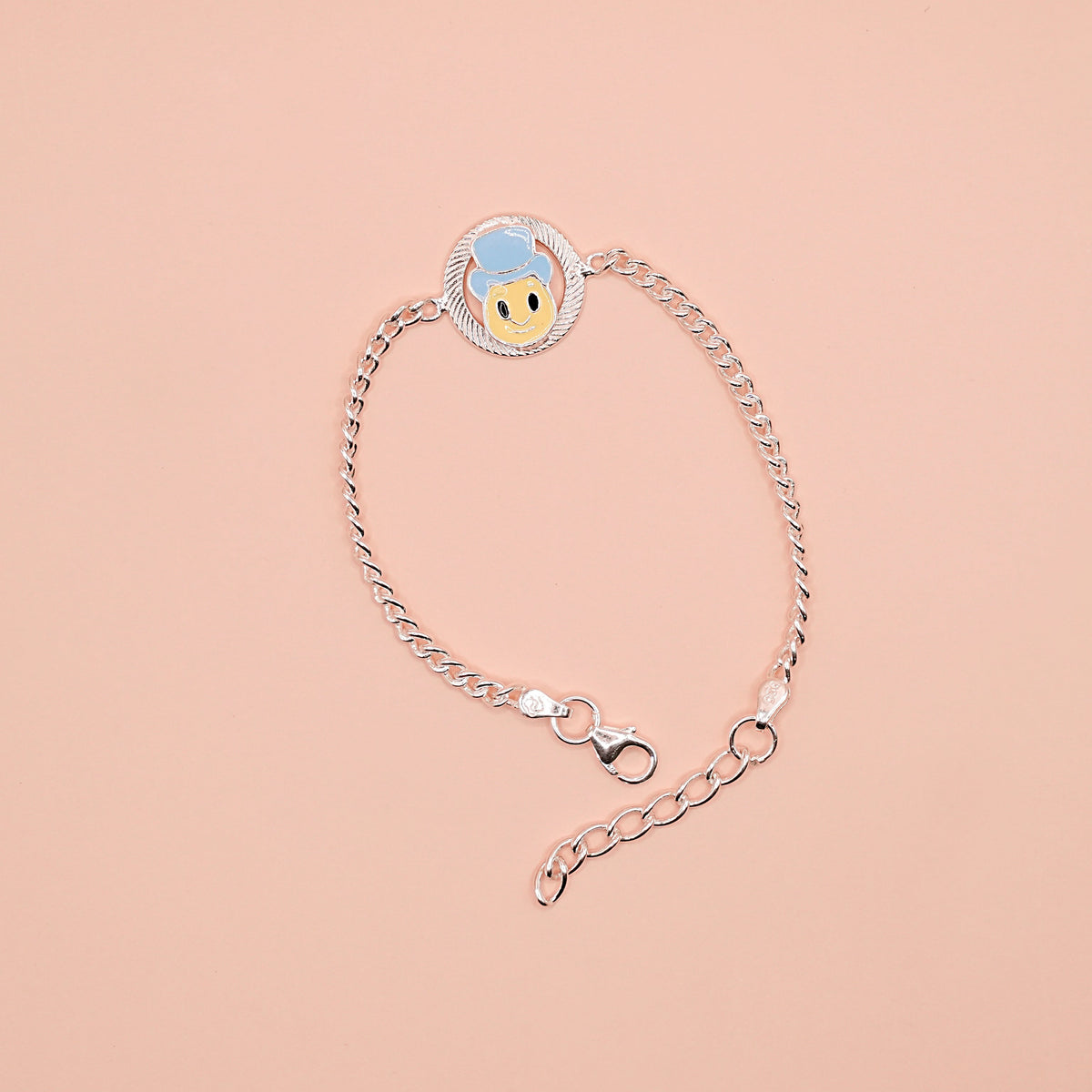 Sunny Hat Silver Chain Bracelet