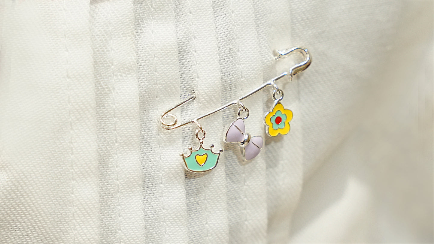 Regal Blossom Bow Lapel Pin