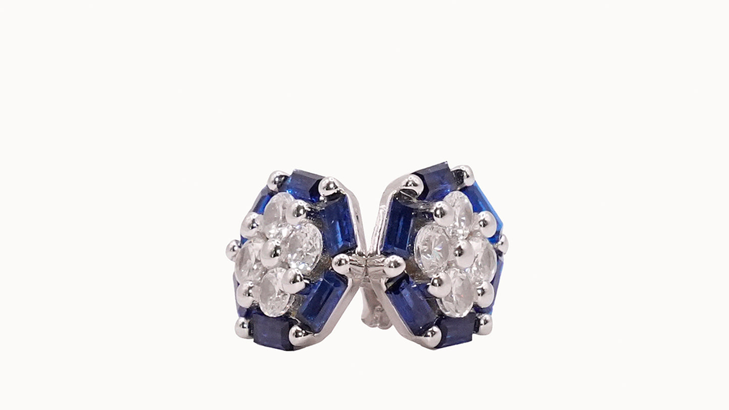 Blue stone studs