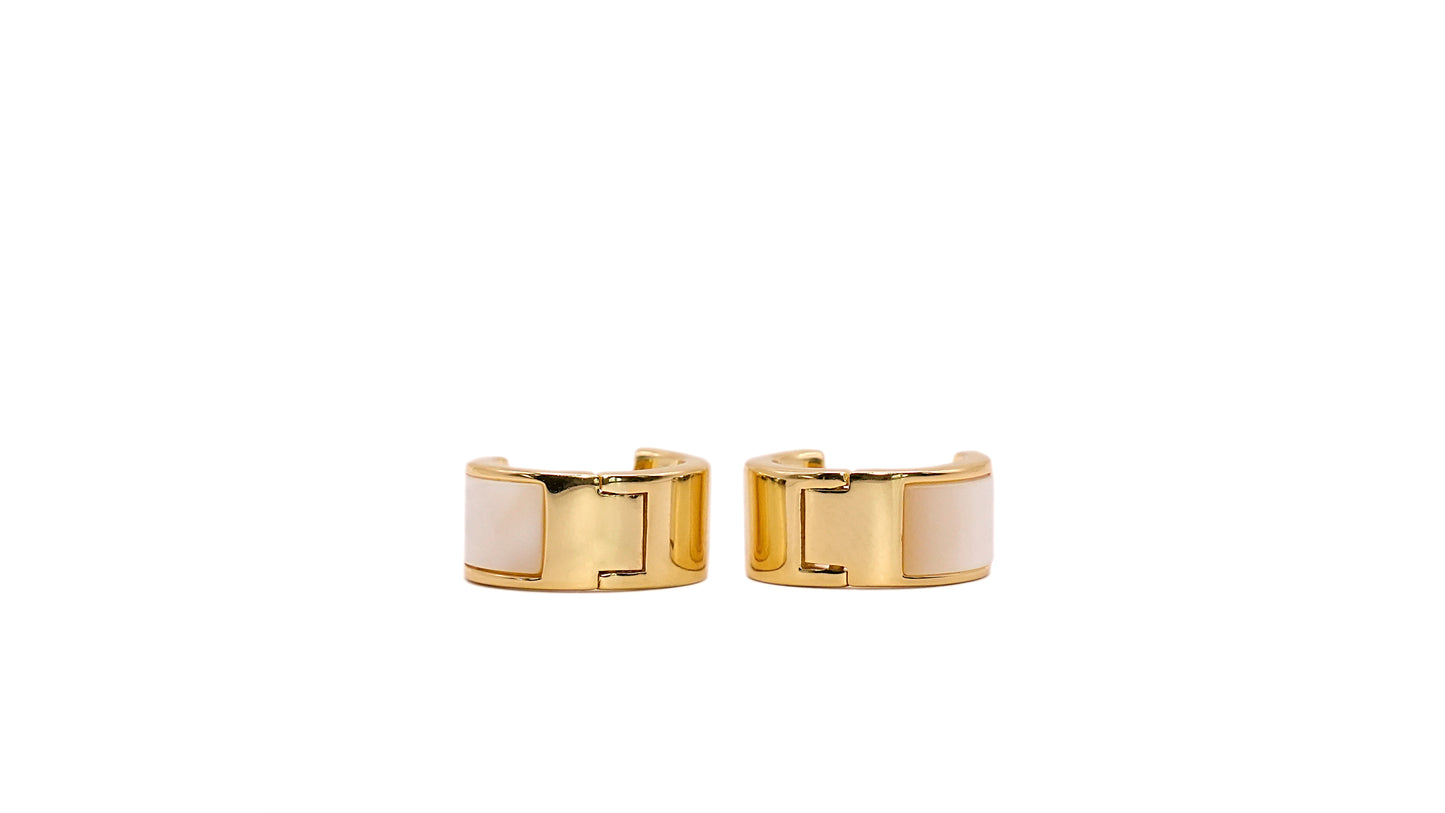 Mother of pearl hoops