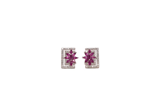 Half Flower Earrings