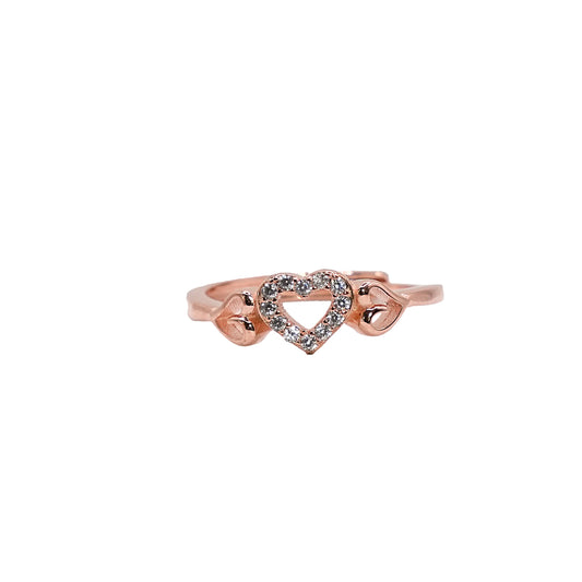 Tri-heart Ring