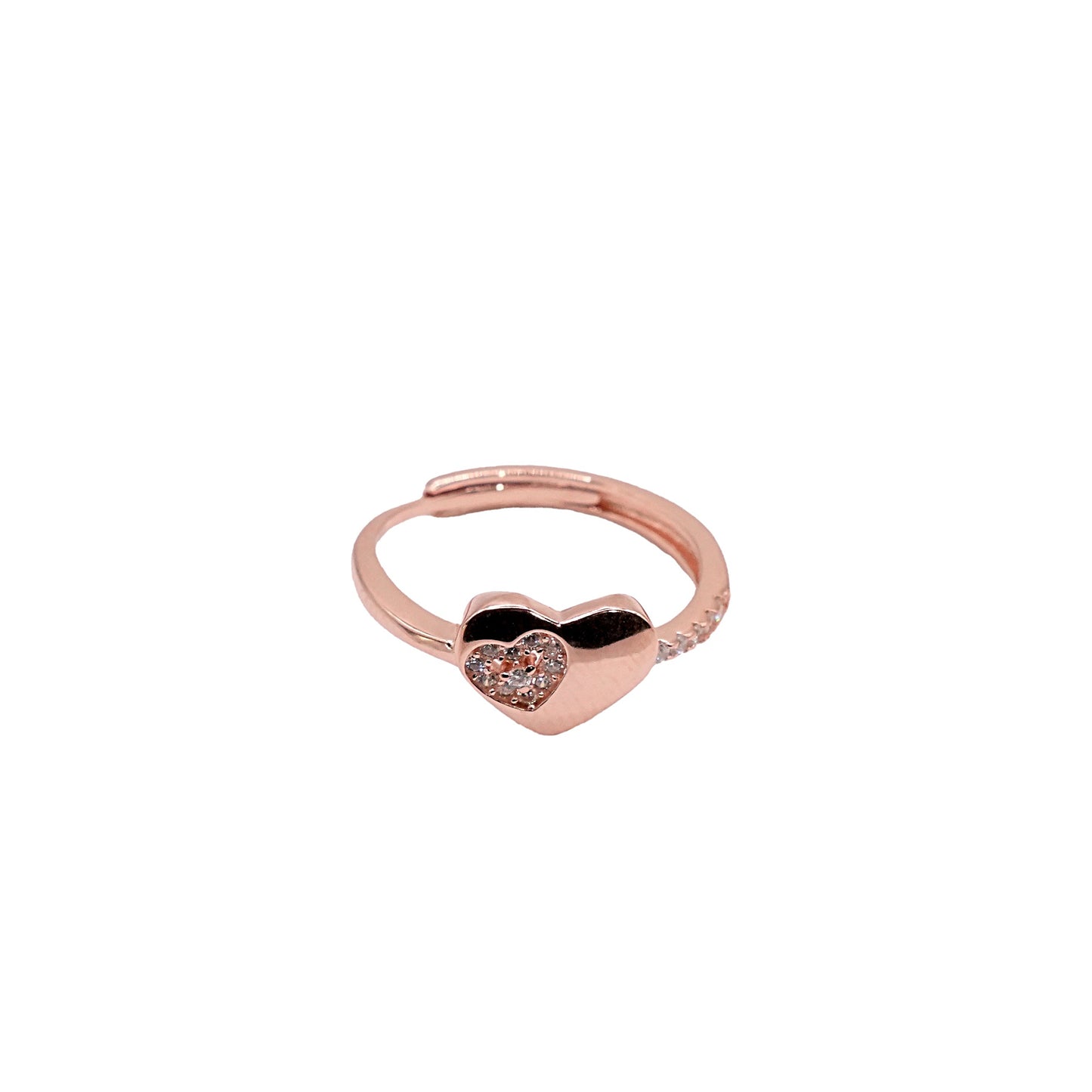 Heart on Heart Ring
