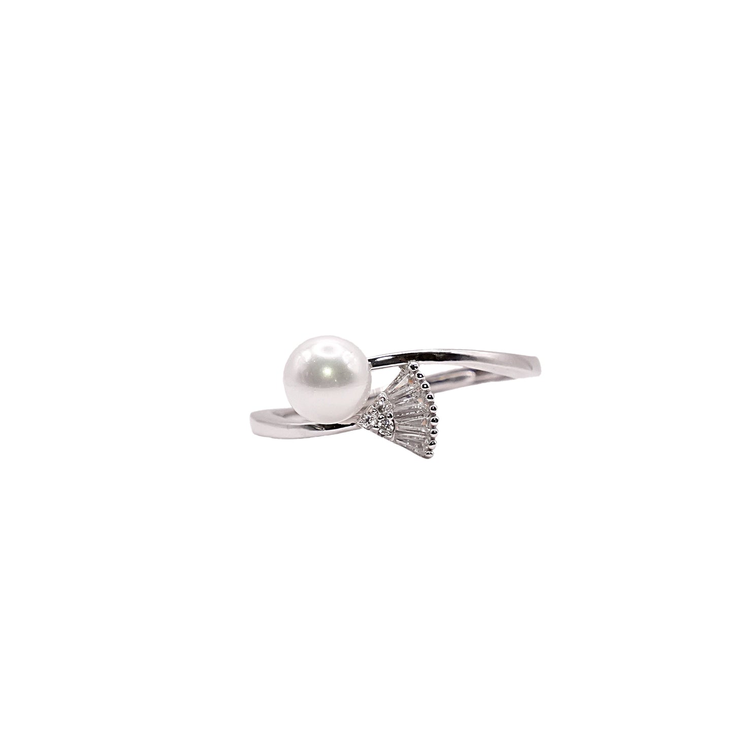 Leaf Pearl Ring