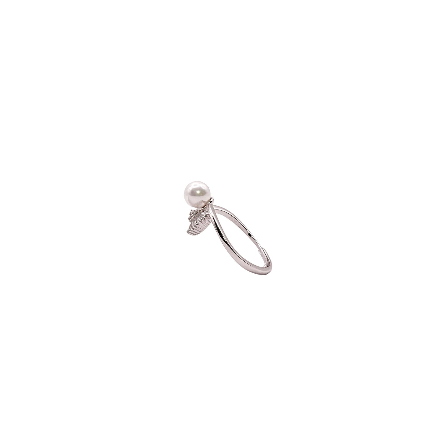 Leaf Pearl Ring