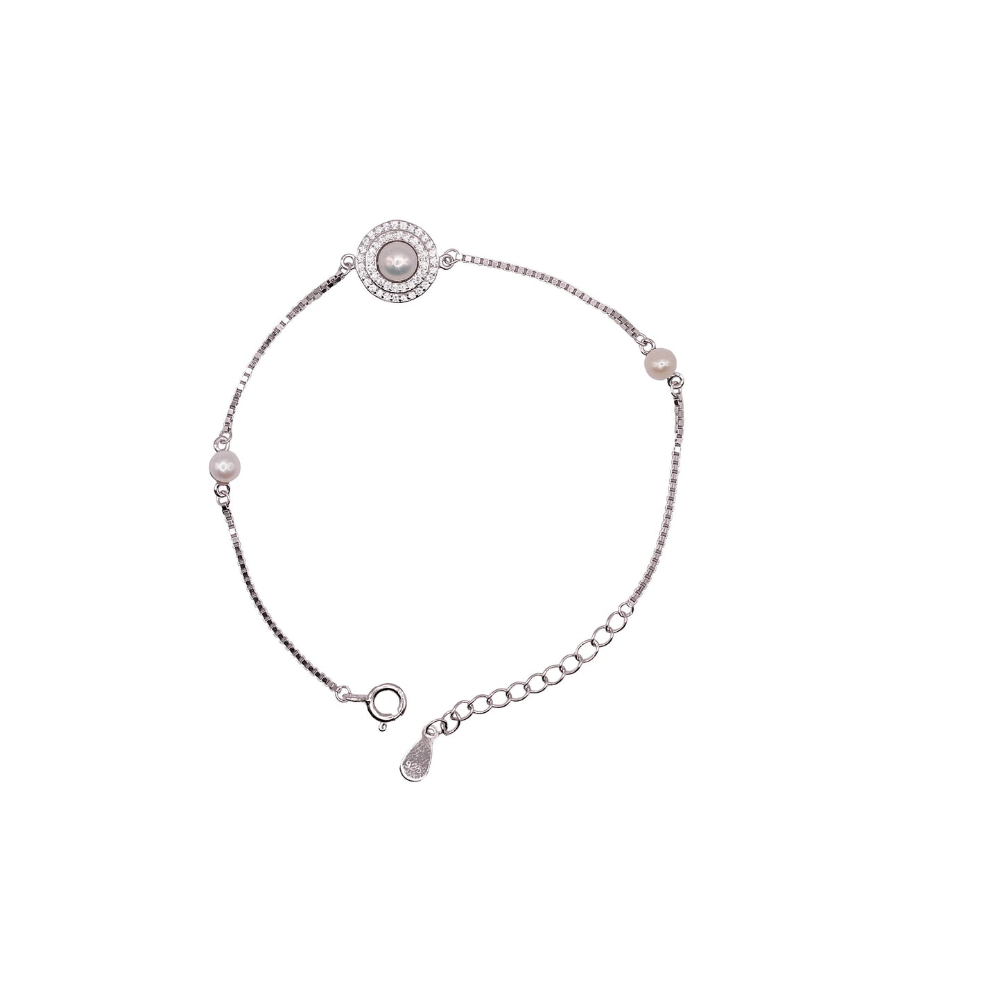 Pearl Orbit Bracelet (Single chain)