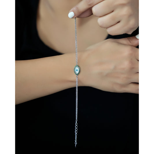 Oval Evil Eye Bracelet