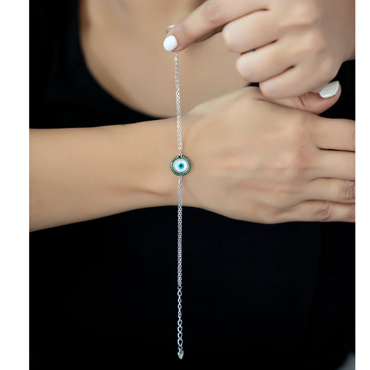 Circular Evil Eye Bracelet