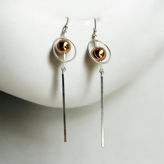 Golden Pearl Danglers