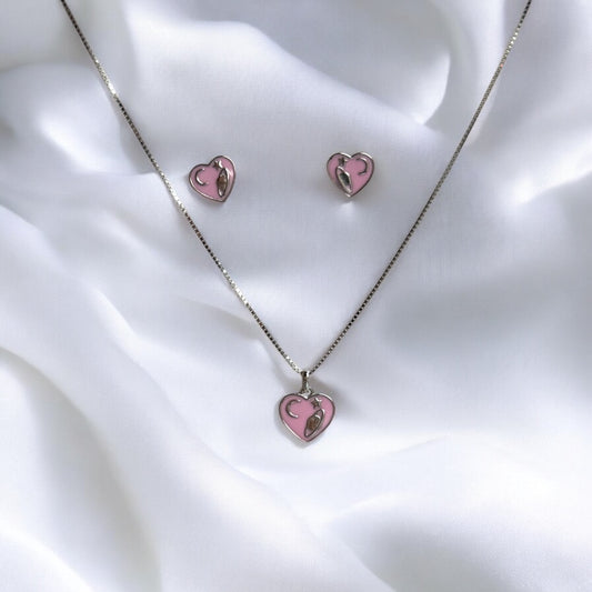 Heart Pendant Pink