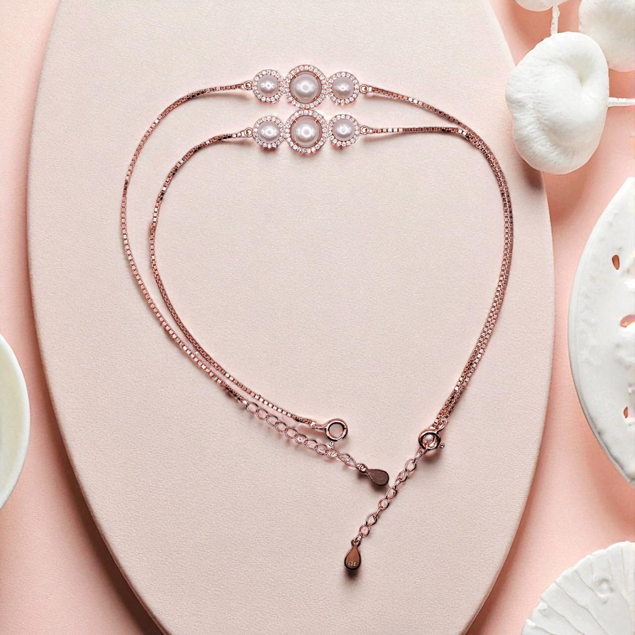 Pearl Trinity Anklet (Single pc)